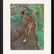 Edgar Degas - Harlekin 1885 | Giclée Kunstdruck gerahmt