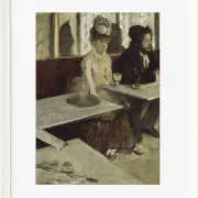 Edgar Degas - In einem Café 1873 | Giclée Kunstdruck gerahmt