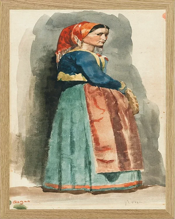 Edgar Degas - Italienisch 1856 | Giclée Kunstdruck gerahmt