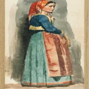 Edgar Degas - Italienisch 1856 | Giclée Kunstdruck gerahmt