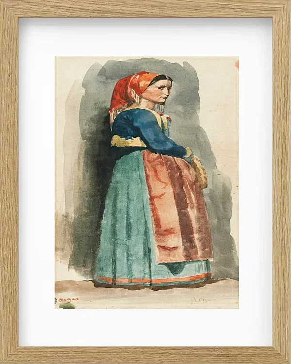 Edgar Degas - Italienisch 1856 | Giclée Kunstdruck gerahmt