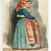 Edgar Degas - Italienisch 1856 | Giclée Kunstdruck gerahmt