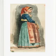 Edgar Degas - Italienisch 1856 | Giclée Kunstdruck gerahmt