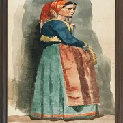 Edgar Degas - Italienisch 1856 | Giclée Kunstdruck gerahmt