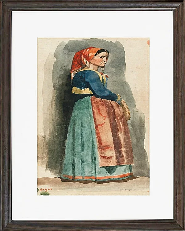 Edgar Degas - Italienisch 1856 | Giclée Kunstdruck gerahmt