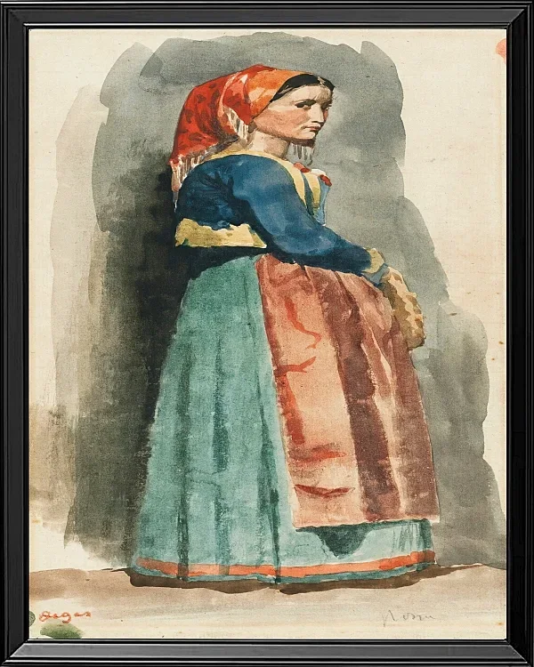 Edgar Degas - Italienisch 1856 | Giclée Kunstdruck gerahmt
