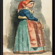 Edgar Degas - Italienisch 1856 | Giclée Kunstdruck gerahmt