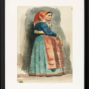 Edgar Degas - Italienisch 1856 | Giclée Kunstdruck gerahmt