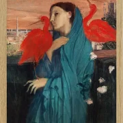 Edgar Degas - Junge Frau mit Ibis 1860 | Giclée Kunstdruck gerahmt