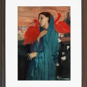 Edgar Degas - Junge Frau mit Ibis 1860 | Giclée Kunstdruck gerahmt