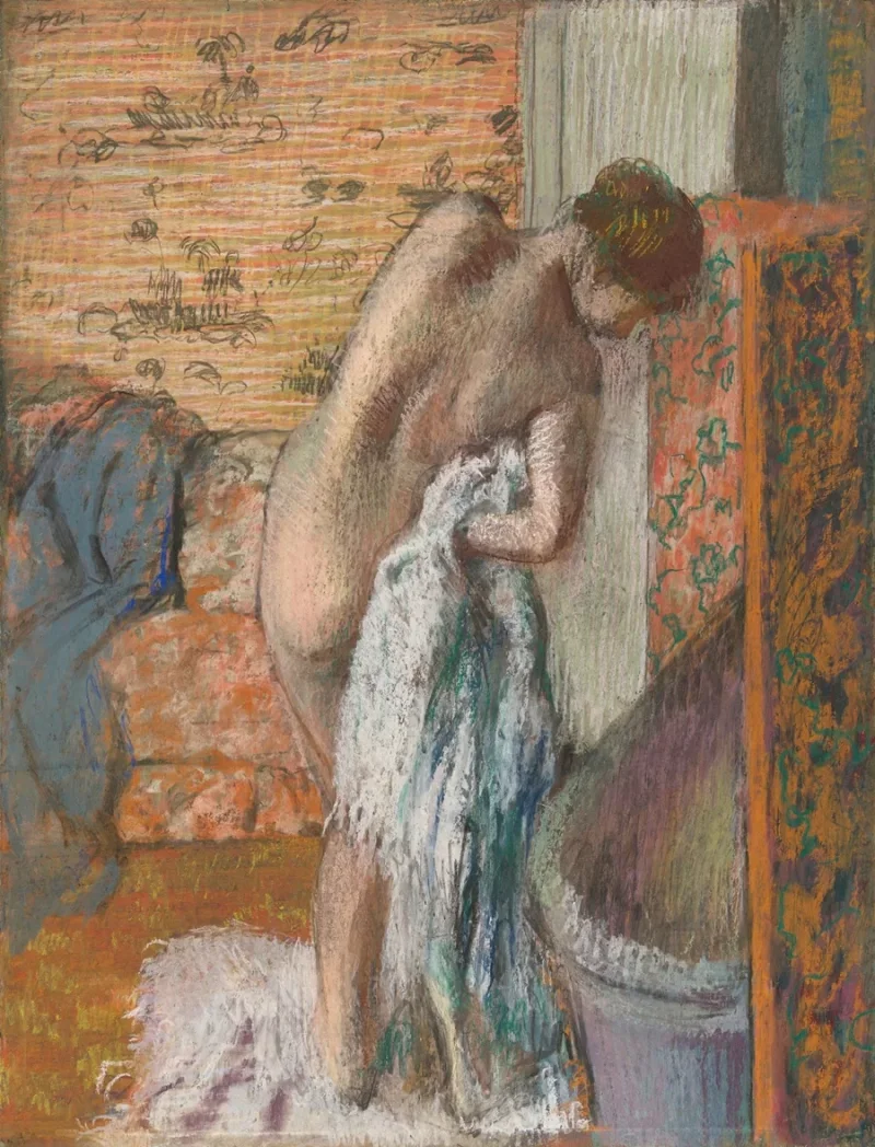 Edgar Degas - Nach dem Bad 1896 | Giclée Kunstdruck gerahmt