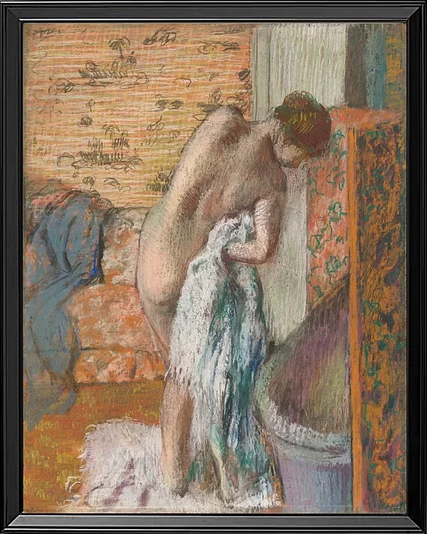 Edgar Degas - Nach dem Bad 1896 | Giclée Kunstdruck gerahmt
