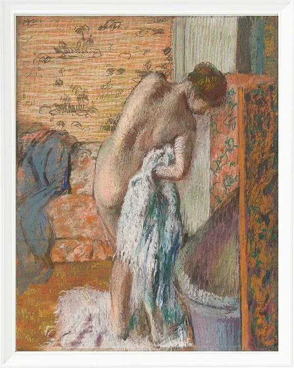 Edgar Degas - Nach dem Bad 1896 | Giclée Kunstdruck gerahmt
