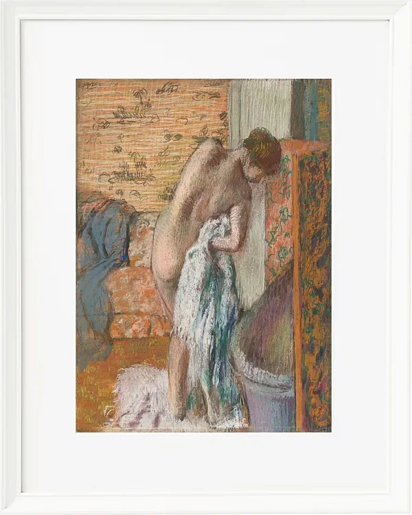 Edgar Degas - Nach dem Bad 1896 | Giclée Kunstdruck gerahmt