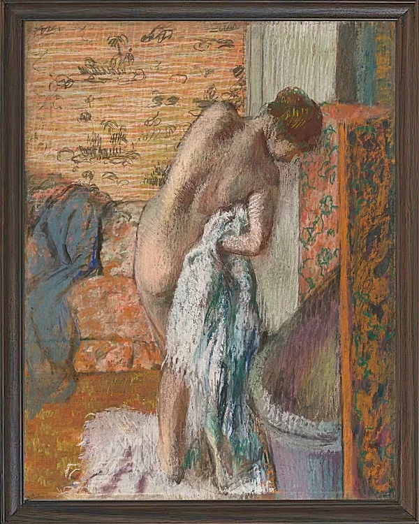 Edgar Degas - Nach dem Bad 1896 | Giclée Kunstdruck gerahmt