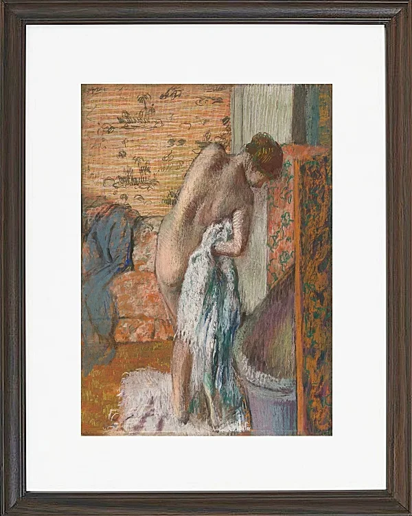 Edgar Degas - Nach dem Bad 1896 | Giclée Kunstdruck gerahmt