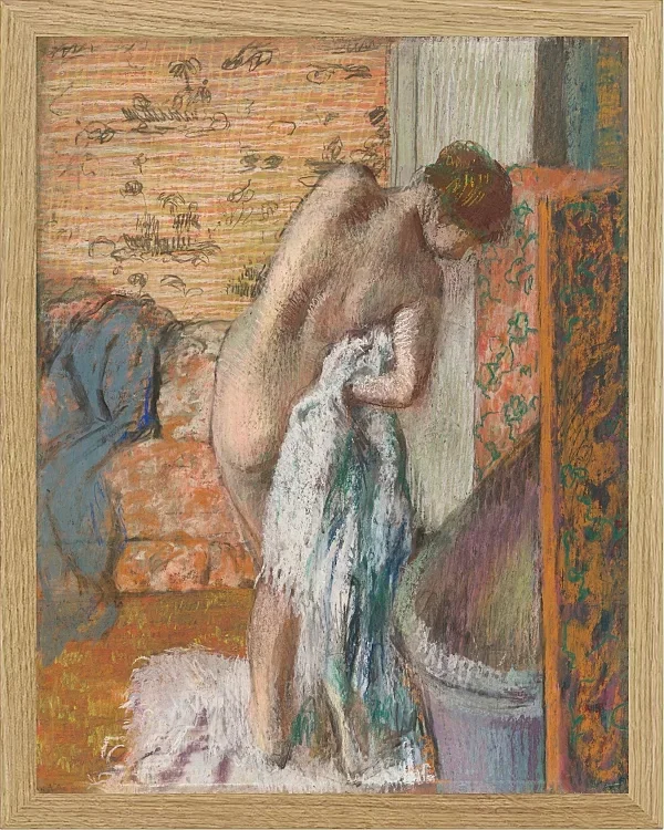 Edgar Degas - Nach dem Bad 1896 | Giclée Kunstdruck gerahmt