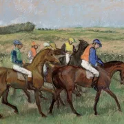 Edgar Degas - Rennen 1885 | Giclée Kunstdruck gerahmt