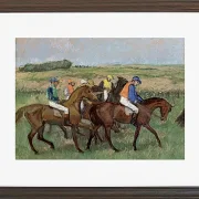Edgar Degas - Rennen 1885 | Giclée Kunstdruck gerahmt