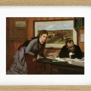 Edgar Degas - Schmollend 1870 | Giclée Kunstdruck gerahmt