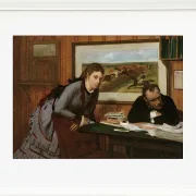 Edgar Degas - Schmollend 1870 | Giclée Kunstdruck gerahmt