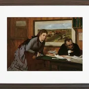 Edgar Degas - Schmollend 1870 | Giclée Kunstdruck gerahmt