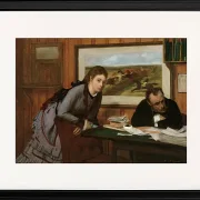 Edgar Degas - Schmollend 1870 | Giclée Kunstdruck gerahmt