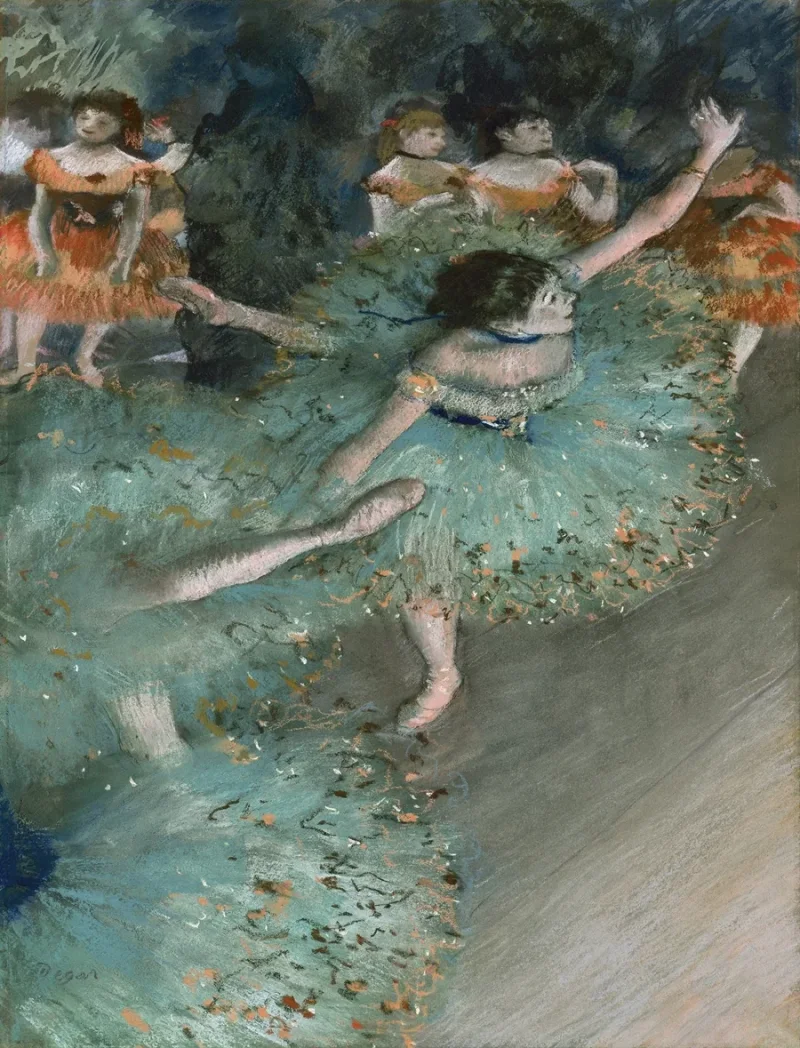 Edgar Degas - Schwankende Tänzerin 1877 | Giclée Kunstdruck gerahmt
