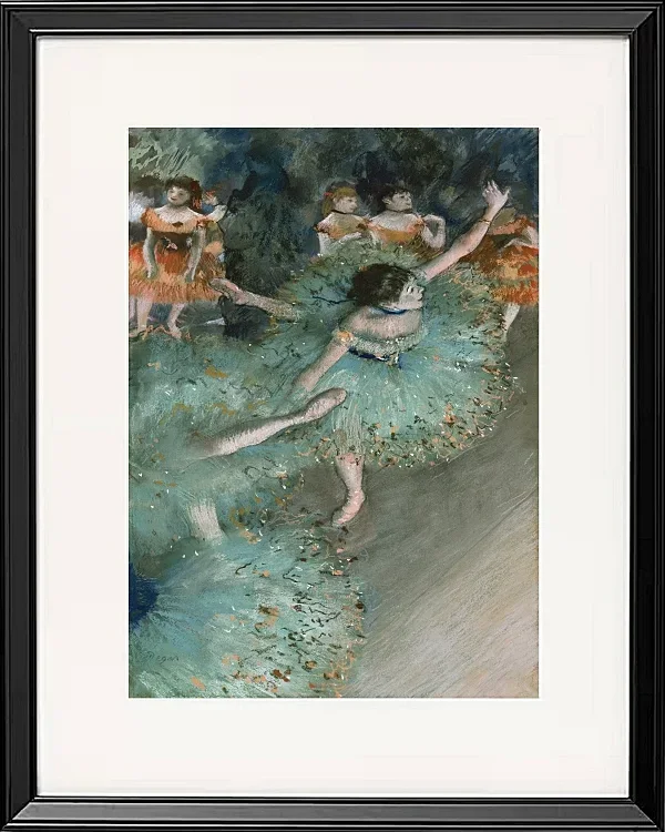 Edgar Degas - Schwankende Tänzerin 1877 | Giclée Kunstdruck gerahmt