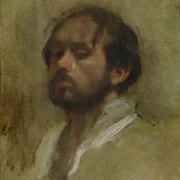 Edgar Degas - Selbstporträt 1862 | Giclée Kunstdruck gerahmt