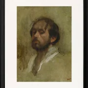 Edgar Degas - Selbstporträt 1862 | Giclée Kunstdruck gerahmt