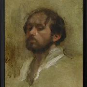 Edgar Degas - Selbstporträt 1862 | Giclée Kunstdruck gerahmt