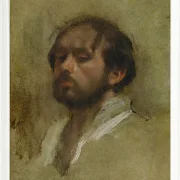 Edgar Degas - Selbstporträt 1862 | Giclée Kunstdruck gerahmt