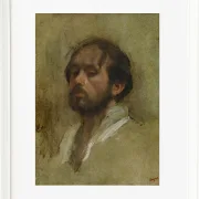 Edgar Degas - Selbstporträt 1862 | Giclée Kunstdruck gerahmt