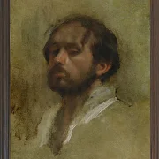 Edgar Degas - Selbstporträt 1862 | Giclée Kunstdruck gerahmt