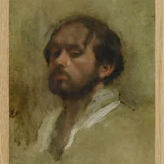 Edgar Degas - Selbstporträt 1862 | Giclée Kunstdruck gerahmt