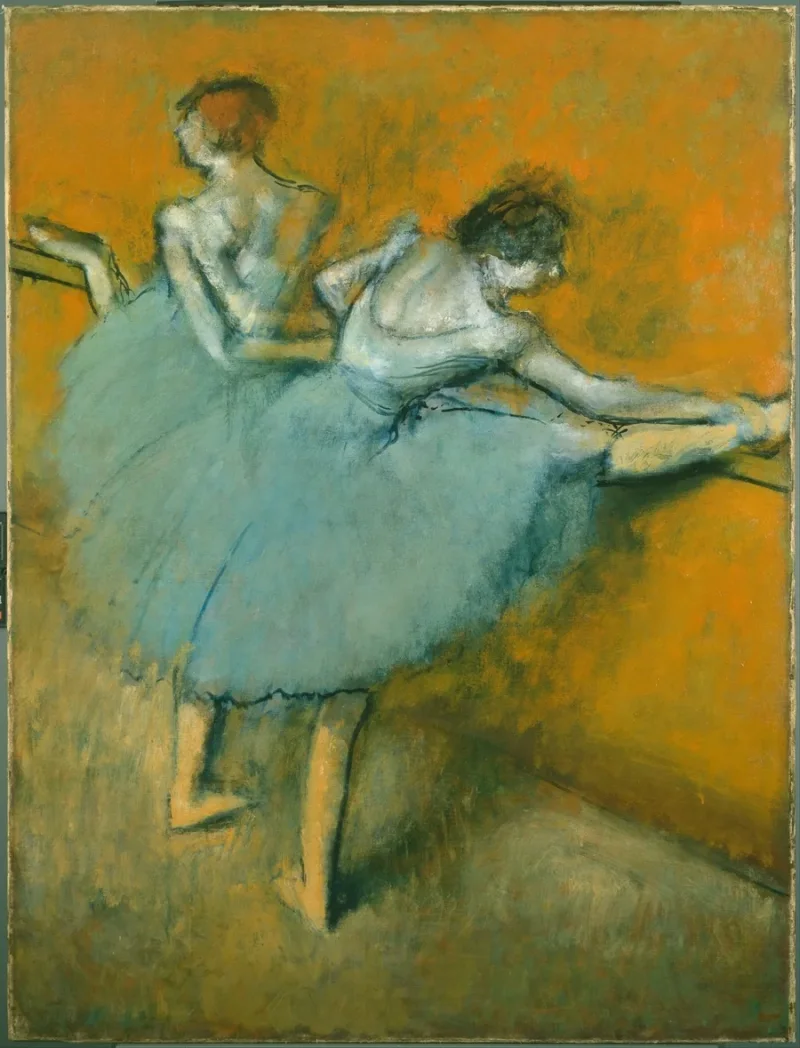 Edgar Degas - Tänzer an der Barre 1884 | Giclée Kunstdruck gerahmt