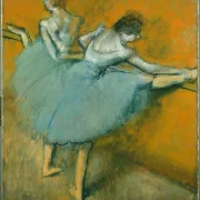 Edgar Degas - Tänzer an der Barre 1884 | Giclée Kunstdruck gerahmt