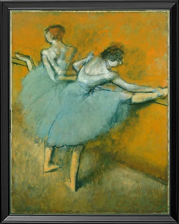 Edgar Degas - Tänzer an der Barre 1884 | Giclée Kunstdruck gerahmt