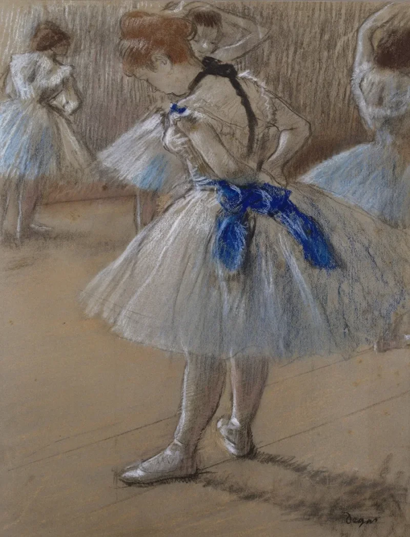 Edgar Degas - Tänzerin 1880 | Giclée Kunstdruck gerahmt