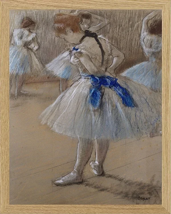 Edgar Degas - Tänzerin 1880 | Giclée Kunstdruck gerahmt