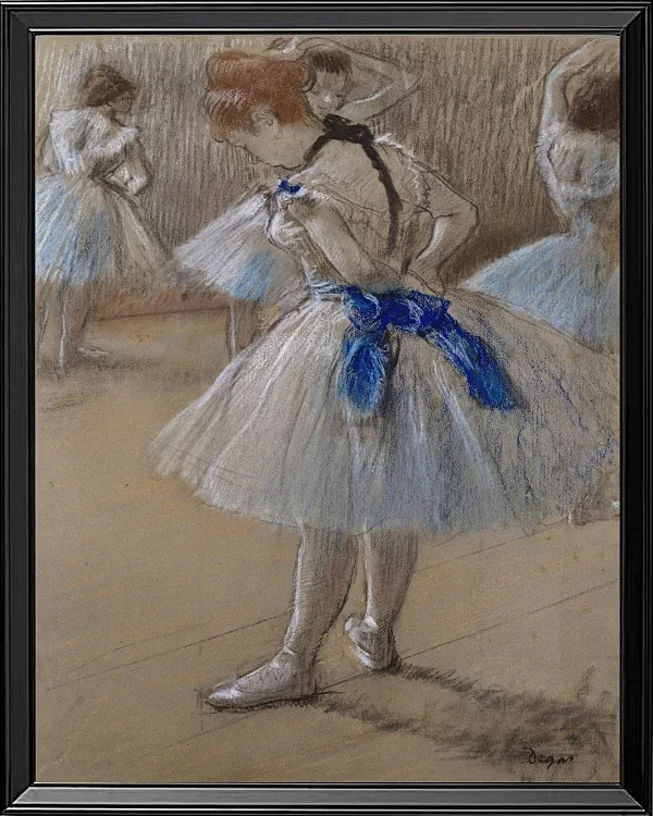 Edgar Degas - Tänzerin 1880 | Giclée Kunstdruck gerahmt