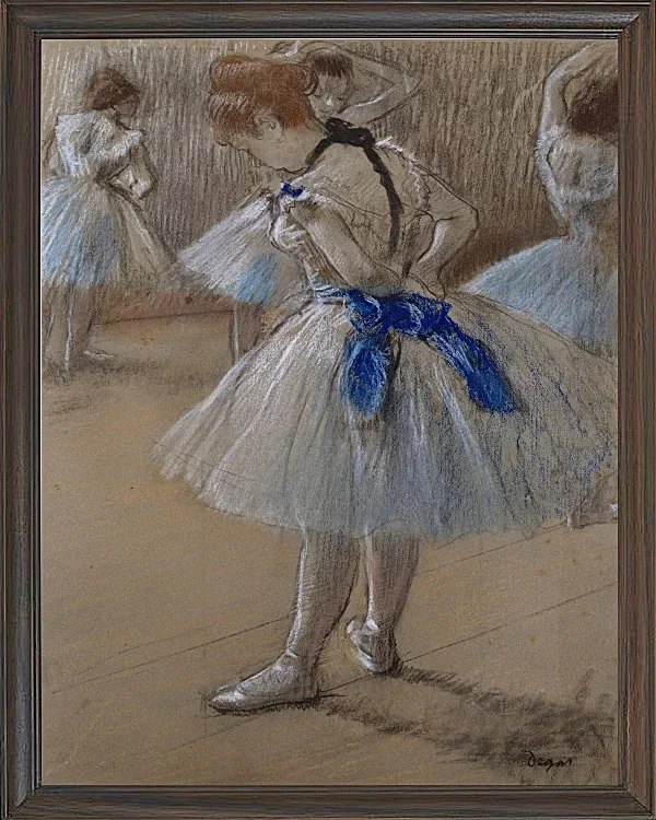 Edgar Degas - Tänzerin 1880 | Giclée Kunstdruck gerahmt