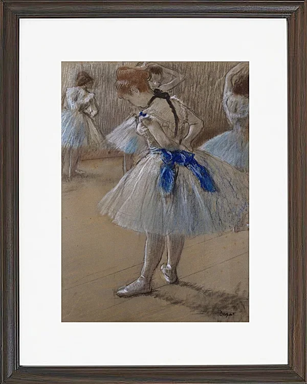 Edgar Degas - Tänzerin 1880 | Giclée Kunstdruck gerahmt