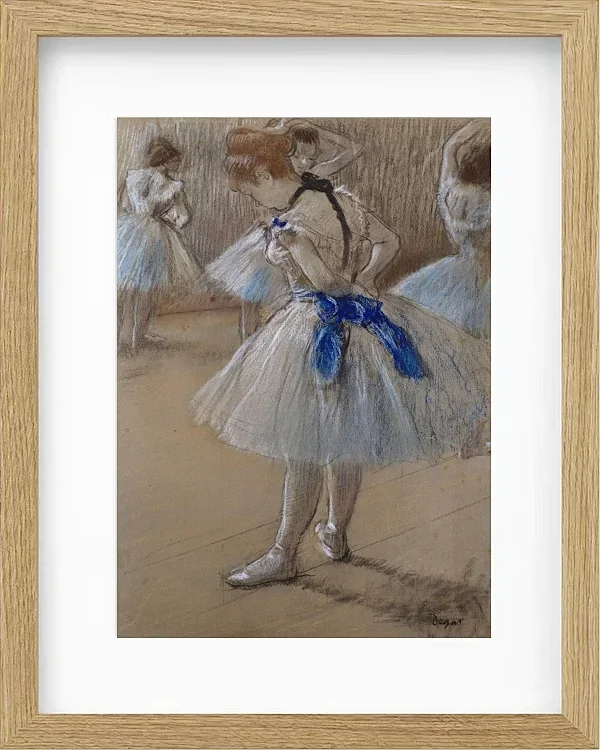 Edgar Degas - Tänzerin 1880 | Giclée Kunstdruck gerahmt