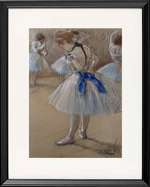 Edgar Degas - Tänzerin 1880 | Giclée Kunstdruck gerahmt