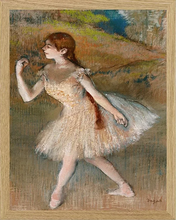 Edgar Degas - Tänzerin 1880 | Giclée Kunstdruck gerahmt