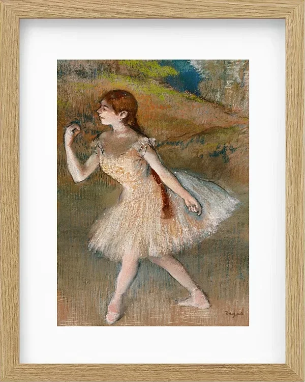 Edgar Degas - Tänzerin 1880 | Giclée Kunstdruck gerahmt