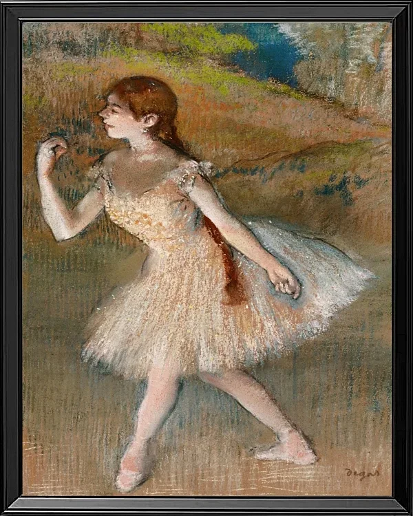 Edgar Degas - Tänzerin 1880 | Giclée Kunstdruck gerahmt