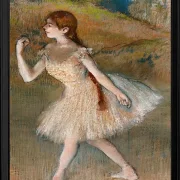 Edgar Degas - Tänzerin 1880 | Giclée Kunstdruck gerahmt